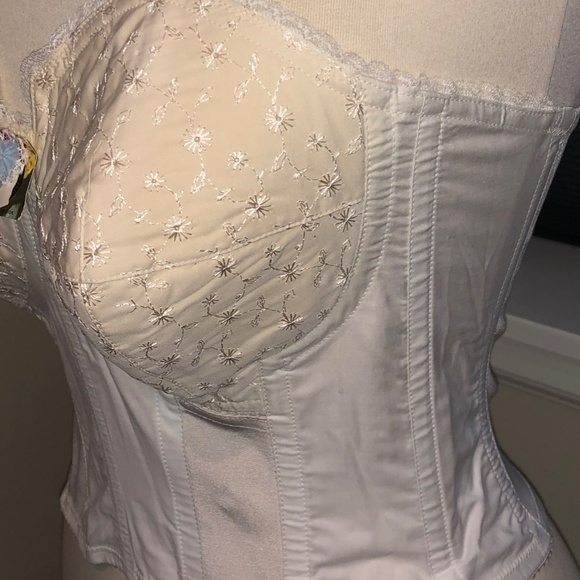 Vtg. 50’s Confidential by Formfit Longline White Strapless Bra/ - NOS 34C - Picture 11 of 14